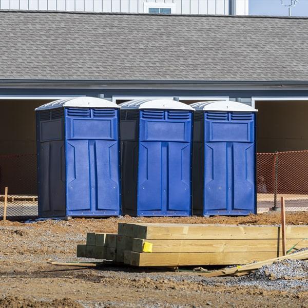 Heavy-duty construction site porta potty in Terrell, Texas